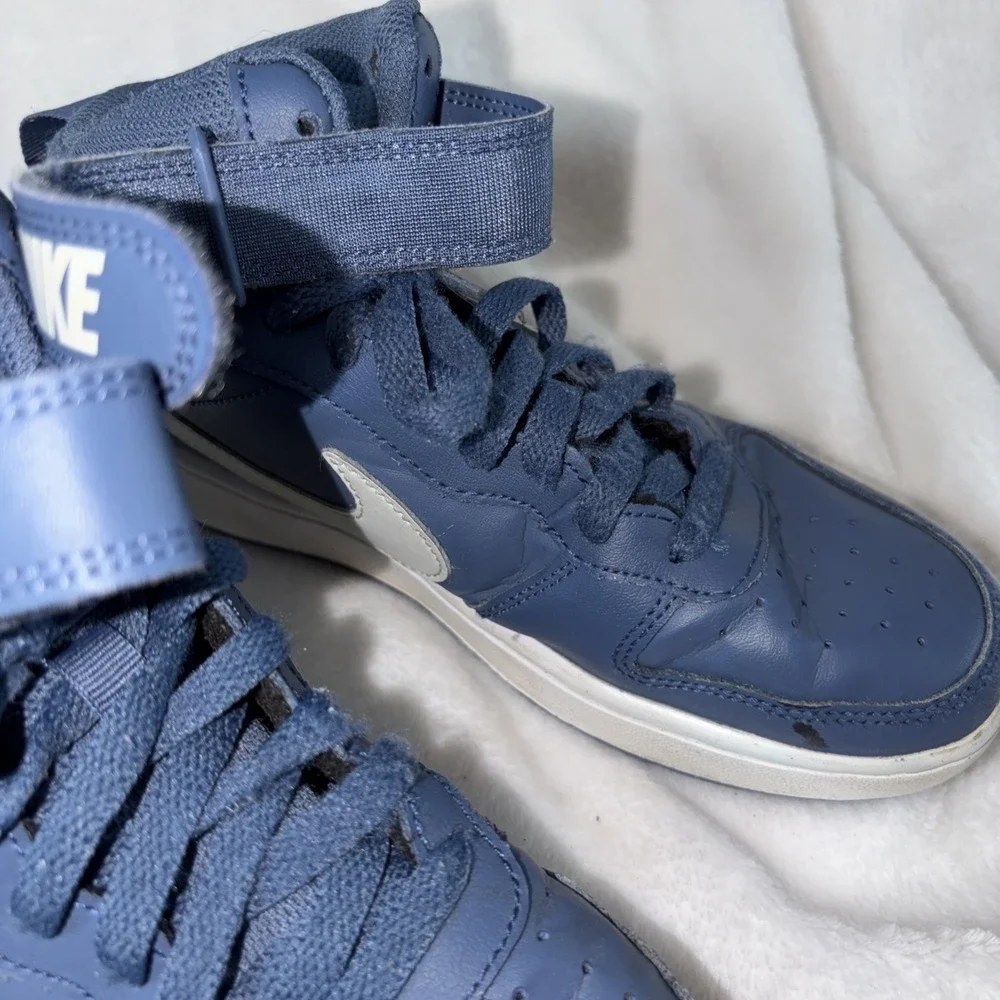 Nike Court Borough Mid 2 Diffused Blue/Light Bone CD7783-402 Size 5Y‎